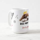 Dog Mom Fuel - Schattigee Puppy Mok met poten en h (Voorkant links)