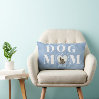 Dog Mom Heart Locket Gepersonaliseerd Sierkussen Kussen