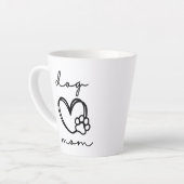 DOG MOM LATTER MUG (Angle gauche)