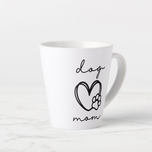 DOG MOM LATTER MUG (Angle droit)