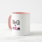 Dog Mom Leopard Heart Mug -Mom Lover Gift  (Devant gauche)
