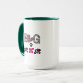 Dog Mom Leopard Heart Mug -Mom Lover Gift  (Devant gauche)