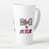 Dog Mom Leopard Heart Mug -Mom Lover Gift  (Angle droit)