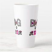 Dog Mom Leopard Heart Mug -Mom Lover Gift  (Devant)