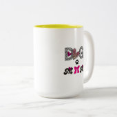 Dog Mom Leopard Heart Mug -Mom Lover Gift  (Devant droit)
