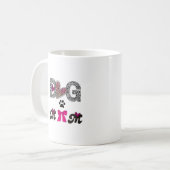 Dog Mom Leopard Heart Mug -Mom Lover Gift (Devant gauche)