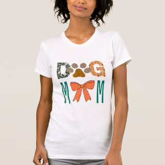 Dog Mom Leopard Paw Print/ Cute Dog Lover Apparel  T-shirt