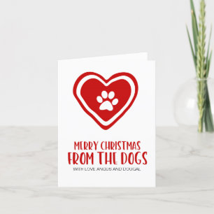 Dog Mom Merry Christmas van de Dogs Xmas Kaart