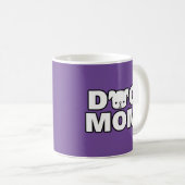 DOG MOM Mug (violet) (Devant droit)
