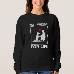 Dog Mum Dog Dad Best Friends for Life Heart Pet Ow Trui
