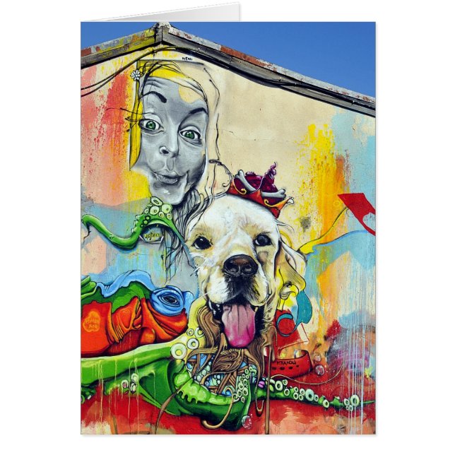 Dog Mural Graffiti (Voorkant)