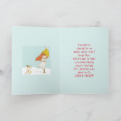 DOG N DOCHTER KERSTMIS KAART (Binnen)