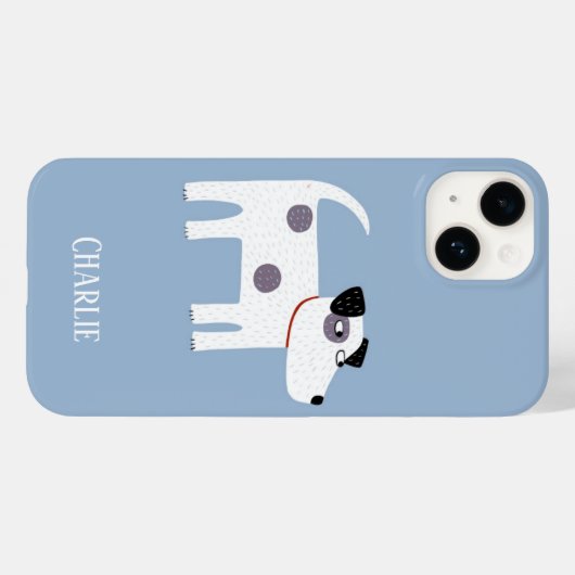 Dog Name Blue Case-Mate iPhone Case (Achterkant (horizontaal))