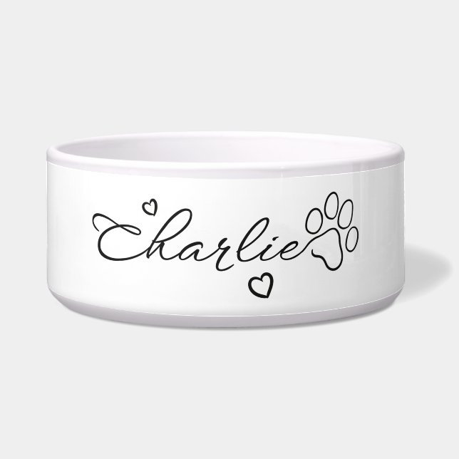 Dog names - Charlie Bowl Voerbakje (Voorkant)