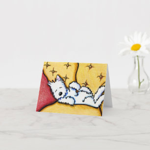 Dog Napped Westie Note Kaart