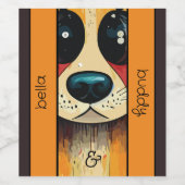 Dog Nose Wijn Etiket (Enkel label)