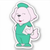 Dog Nurse Sticker (Voorkant)