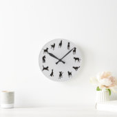 Dog O-Clock Dog Wall Clock Ronde Klok (Huis)