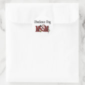 Dog Obedience Mam Gifts Ronde Sticker (Tas)