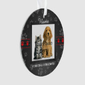 Dog of Cat Custom Poem Memorial Keepslag Ornament (voorkant)