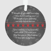 Dog of Cat Custom Poem Memorial Keepslag Ornament (achterkant)