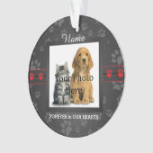 Dog of Cat Custom Poem Memorial Keepslag Ornament (voorkant)