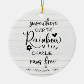 Dog of Cat Pet Memorial Schattig Rustige foto Keramisch Ornament (Voorkant)