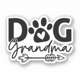 Dog Oma Granddog Funny Dog Owner Hondenliefhebber Sticker