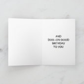 "DOG-ON GOOD BIRTHDAY" zegt COCKER SPANIEL Kaart (Binnen)