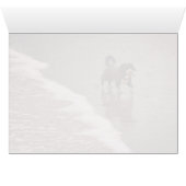 Dog op de Beach Sepia Toned Blank (Binnen Horizontaal (Onder))