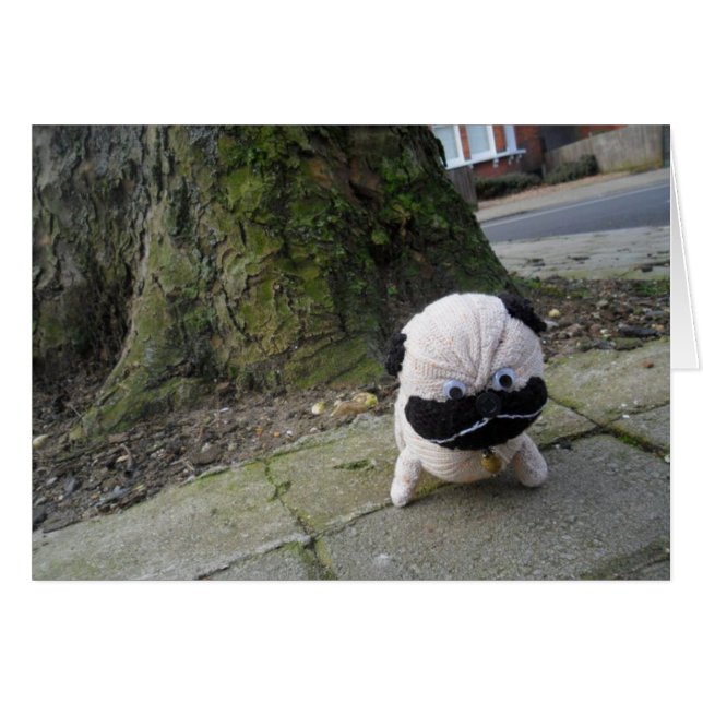 Dog op een Pavement (Voorkant Horizontaal)