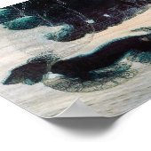 Dog op een  Poster van de Leash (Hoek)