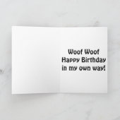 DOG OP EEN WALK IN BOSSEN MANIEREN OM TE ZEGGEN GE KAART (Binnen)