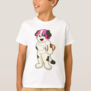 Dog op Football Sport T-shirt