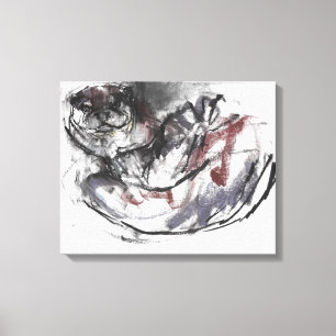 Dog Otter Canvas Afdruk