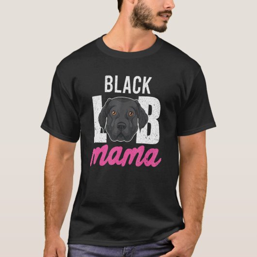 Dog Owner Mama Moederdag Black Labrador Black L T-shirt (Voorkant)