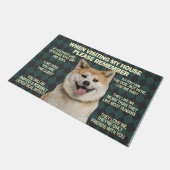 Dog Owner New House Gift, Welcome Dog Front Rugs Deurmat (Schuin)
