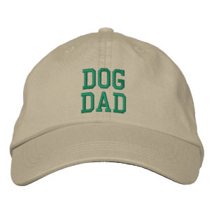 Dog Pa groen grijs hondenliefhebber cool Geborduurde Pet