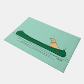 Dog Paddle Canoe Deurmat (Schuin)