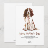 Dog Painting Moederdag Feestdagenkaart (Voorkant / Achterkant)