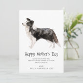 Dog Painting Moederdag Feestdagenkaart (Staand voorkant)