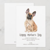 Dog Painting Moederdag Feestdagenkaart (Voorkant / Achterkant)