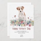 Dog Painting Vaderdag Feestdagenkaart (Voorkant / Achterkant)