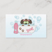 Dog Pampered Grooming Wash Visitekaartje (Achterkant)