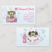 Dog Pampered Grooming Wash Visitekaartje (Voorkant / Achterkant)