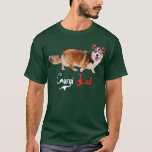 Dog Papa Puppy Dad Corgi T-shirt