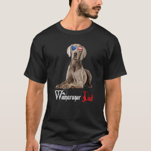Dog Papa Puppy Dad Weimaraner T-shirt