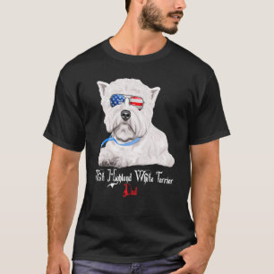 Dog Papa Puppy Dad West Highland White Terrier T-shirt