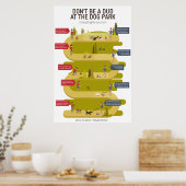 Dog Park Etiquette 101 Infographic Poster (Keuken)