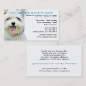 Dog parlor pet care Personalized Kortingskaartje (Voorkant / Achterkant)